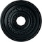 Ekena Millwork Orleans Ceiling Medallion (Fits Canopies up to 4 5/8"), 17 5/8"OD X 3 5/8"ID X 1 7/8"P, Night Shade CM17OLNSF - alternate 1